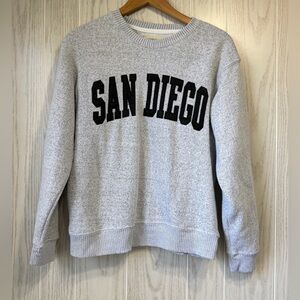 San Diego Appliqué Gray Crewneck Sweatshirt – New York Popular Size S